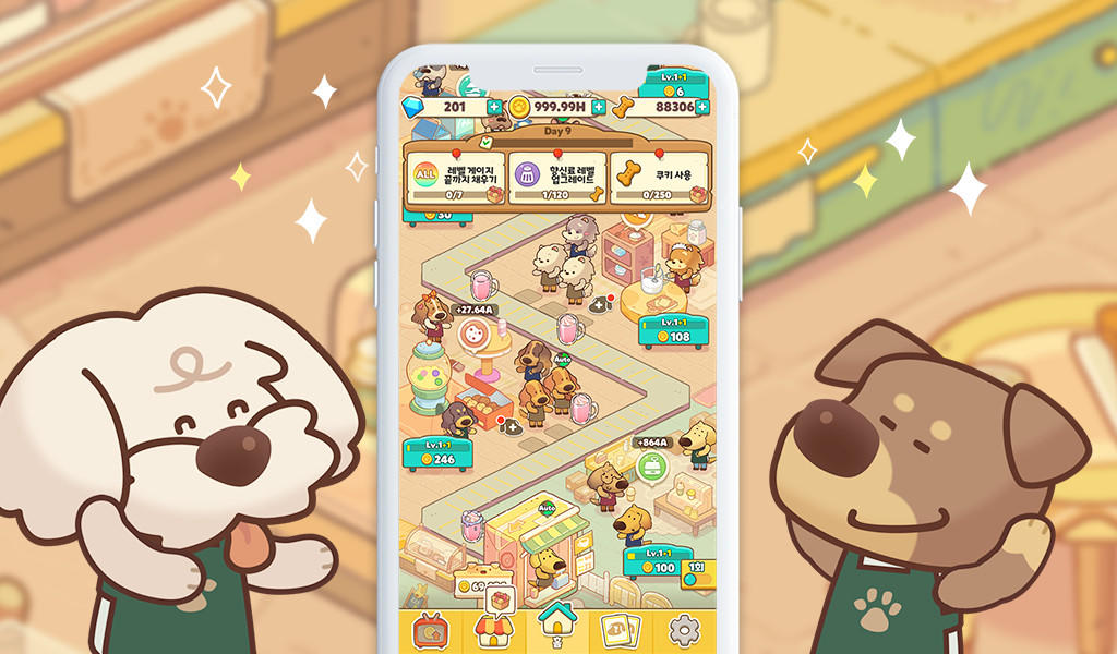Screenshot of Dog Cafe Tycoon
