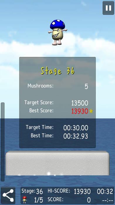 Cuplikan Layar Game Sky Mushroom