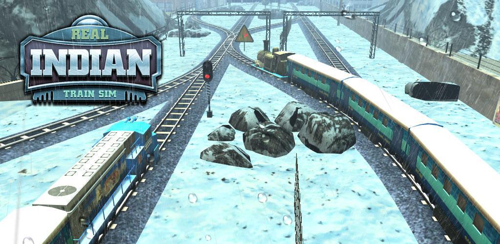 Banner of Настоящий индийский поезд Sim Train 3D 