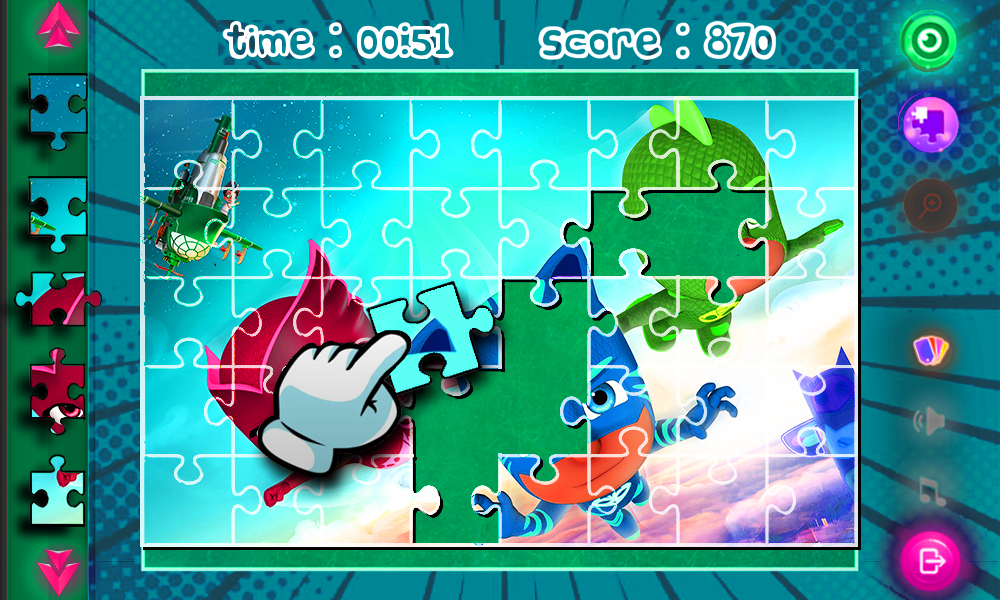 Pj Jigsaw Hero puzzle ゲームのスクリーンショット