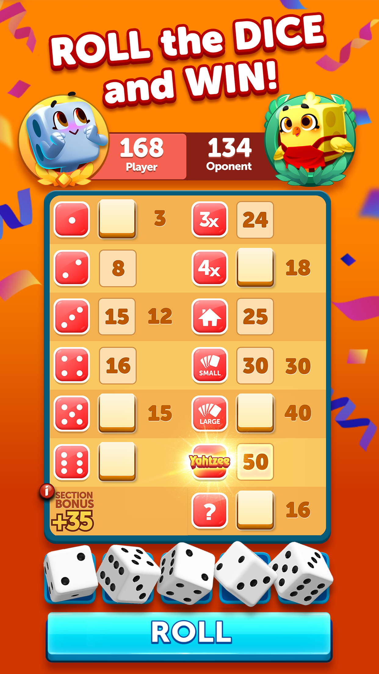 Yahtzee® With Buddies Dice Fun Game Screenshot