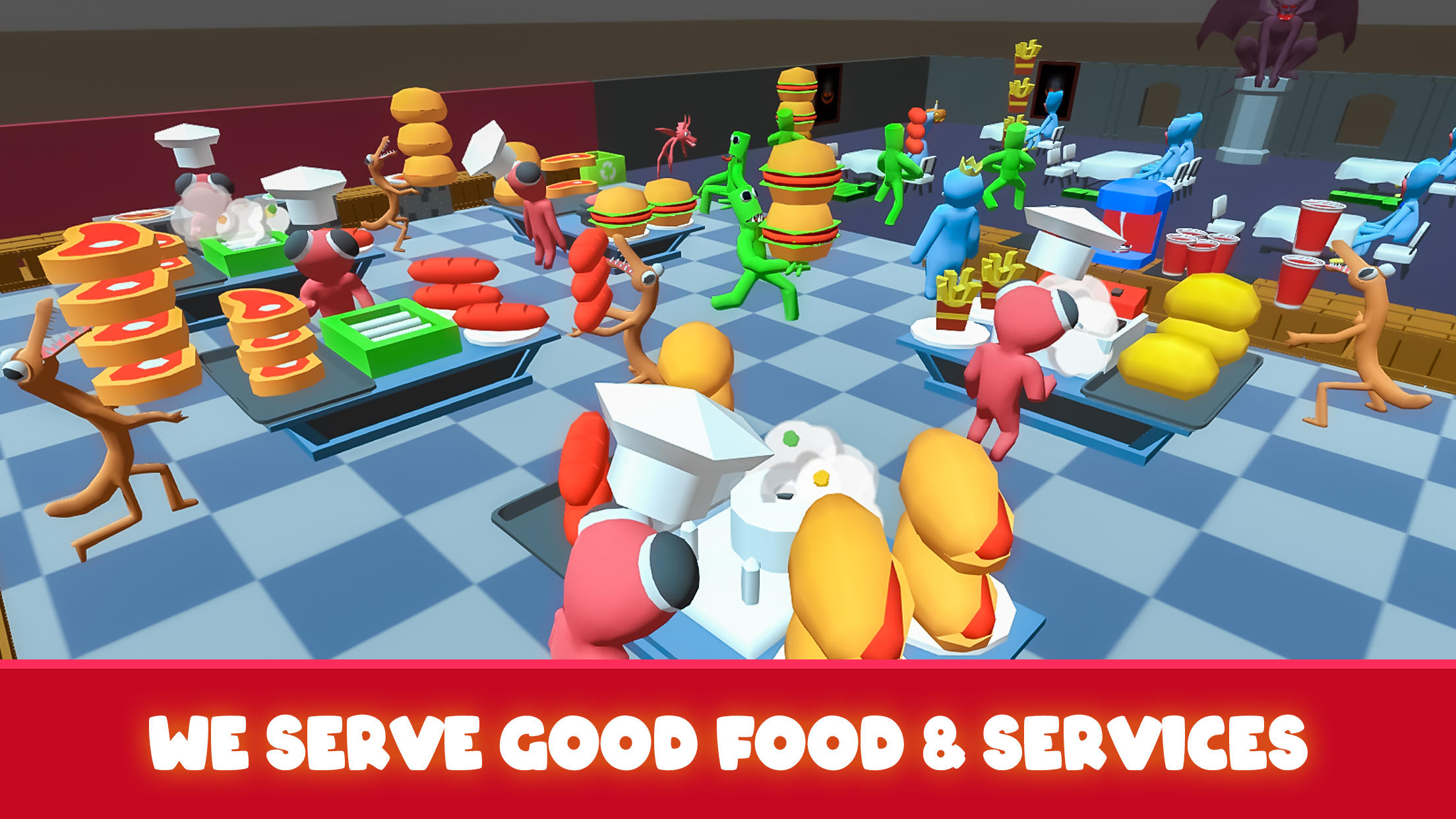Screenshot of Rainbow Restaurant Cook Tycoon