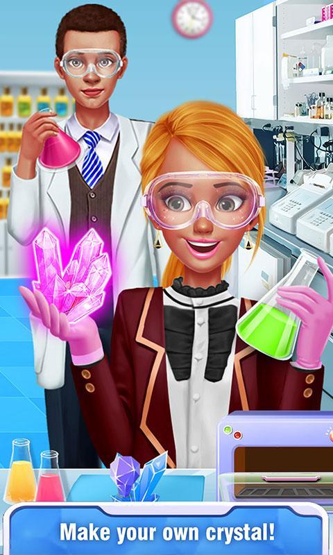 Screenshot of High School Science Girl Salon