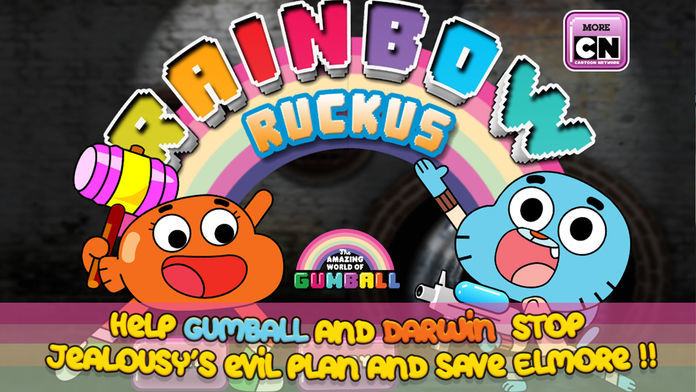 Gumball Rainbow Ruckus遊戲截圖
