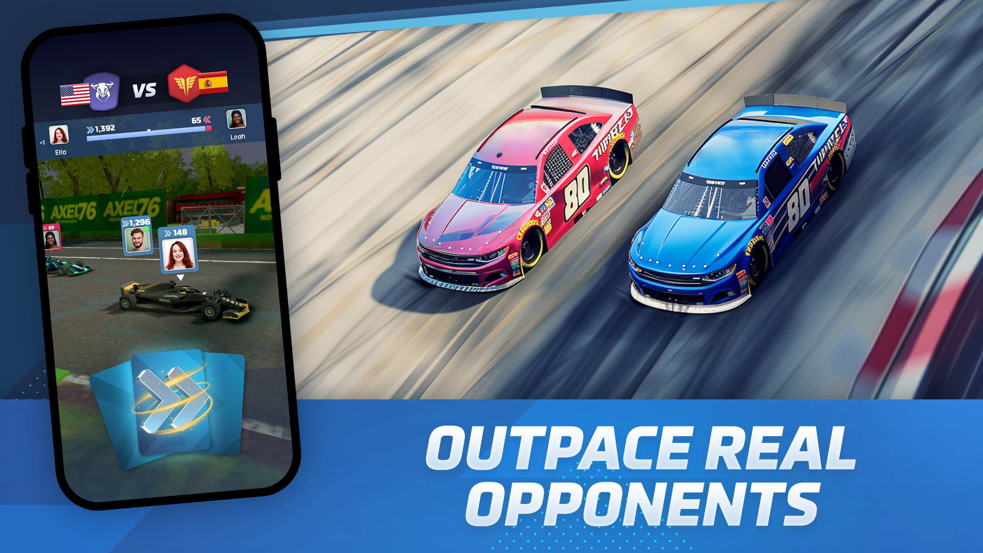 Racing Rivals: Stock Car Game遊戲截圖