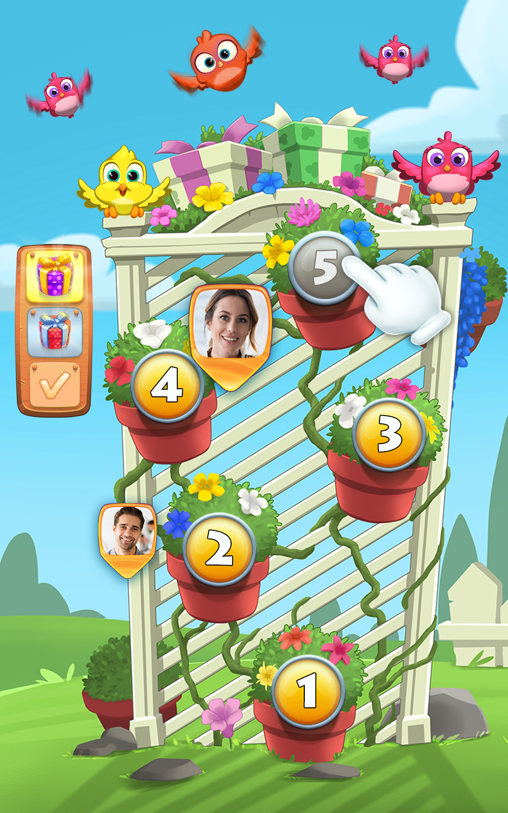 Скриншот игры Bird Bubble Rescue