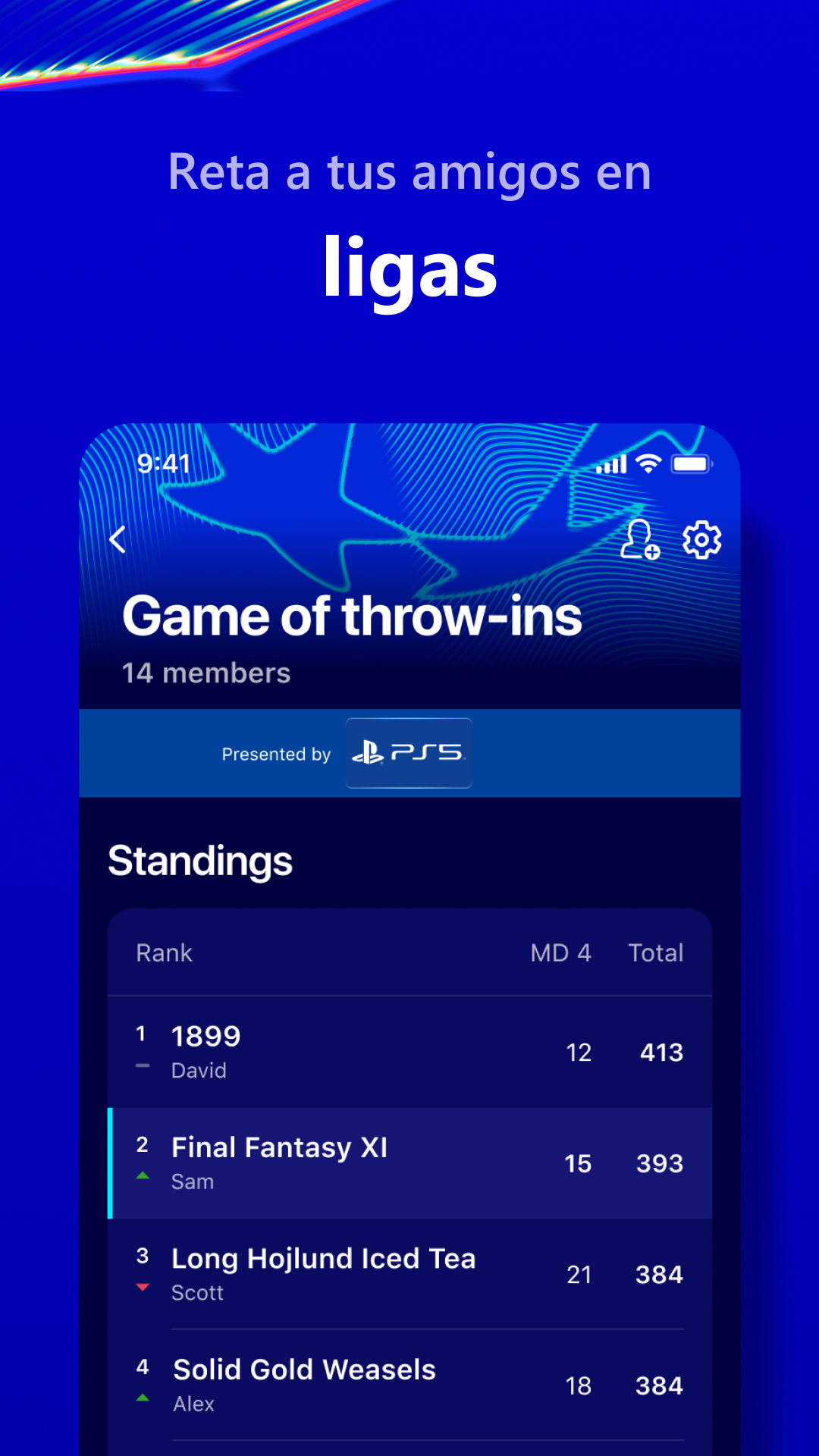 Captura de Pantalla del Juego UEFA Gaming: Fantasy Football