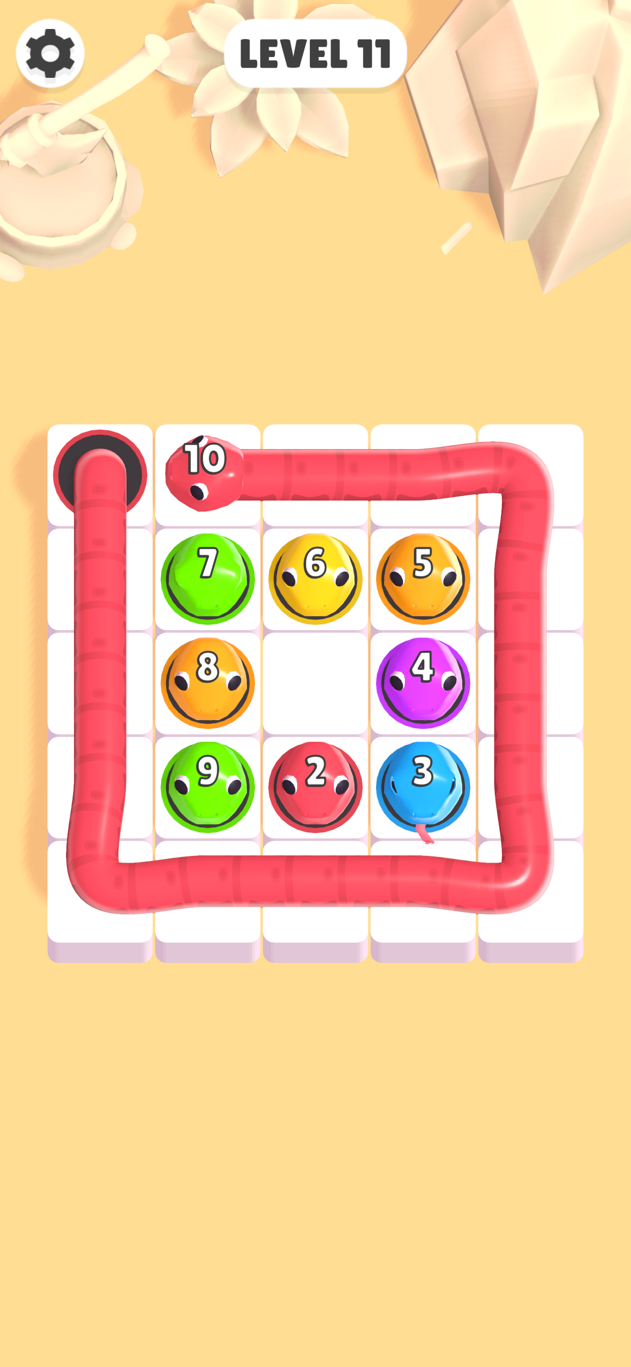 Snakes and Holes Game Screenshot