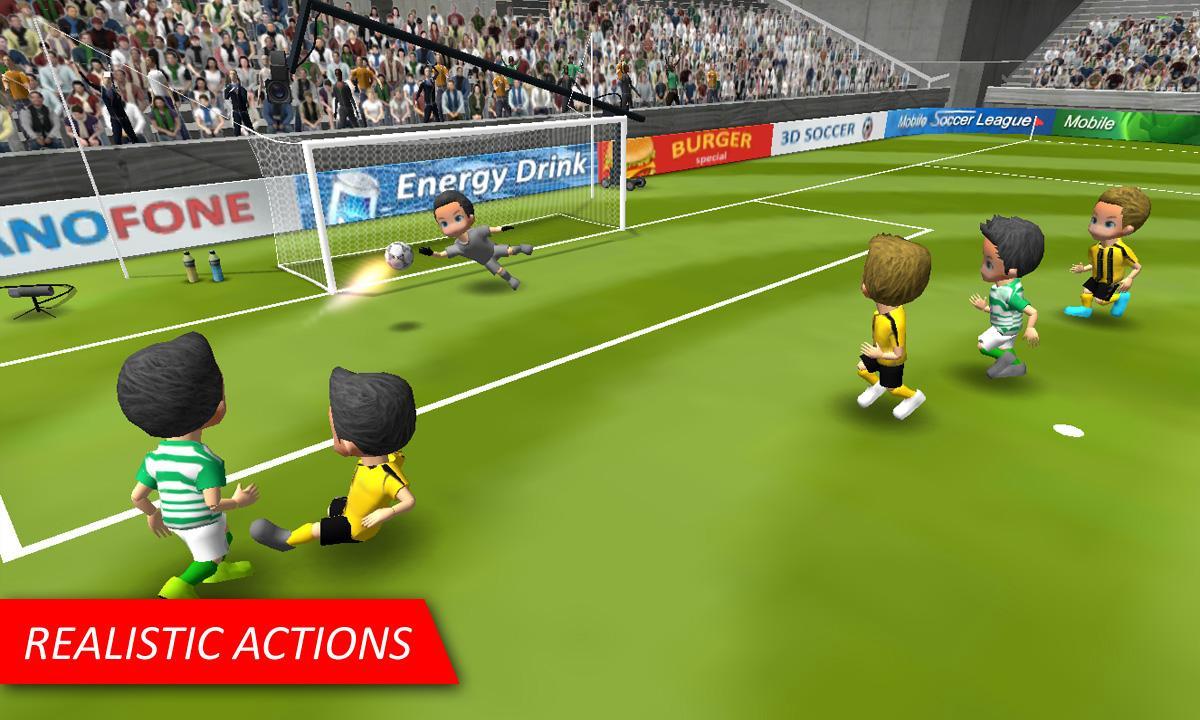 Mobile Soccer League Game Screenshot