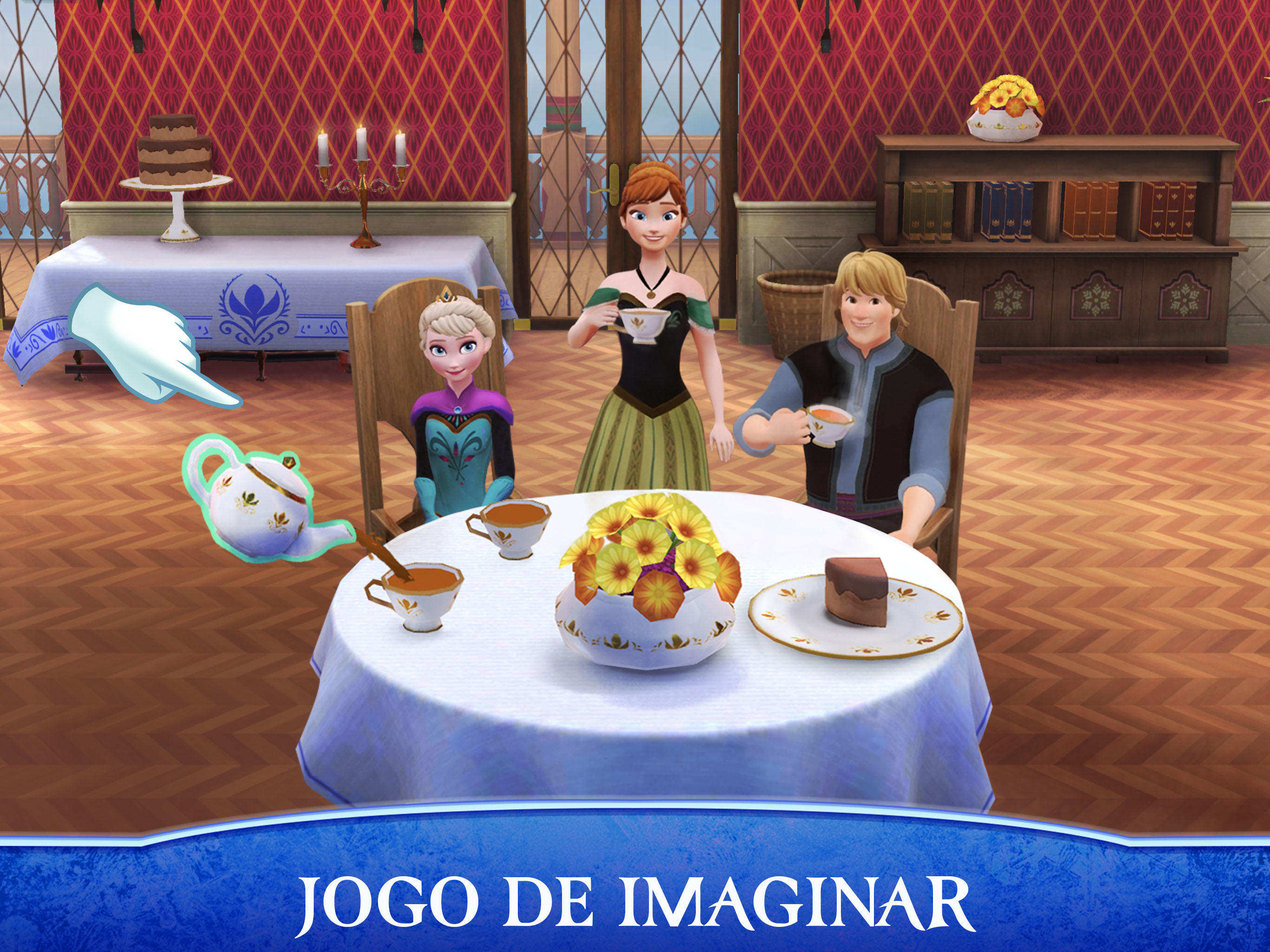 Captura de Tela do Jogo Disney Frozen: Castelo Real
