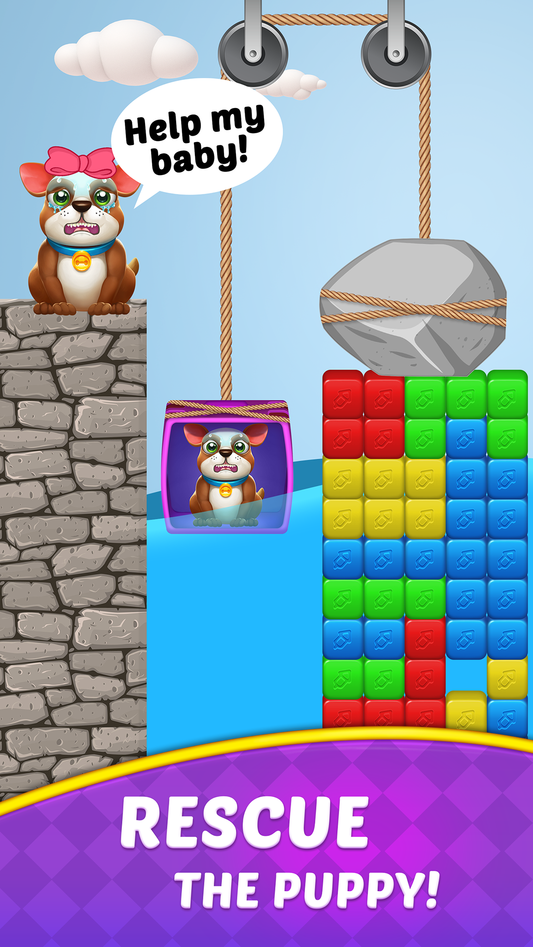 Cube Blast Journey: Toon & Toy Game Screenshot