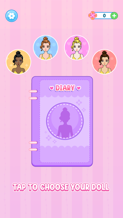 Paper Doll Diary: Dress Up DIY Game Screenshot