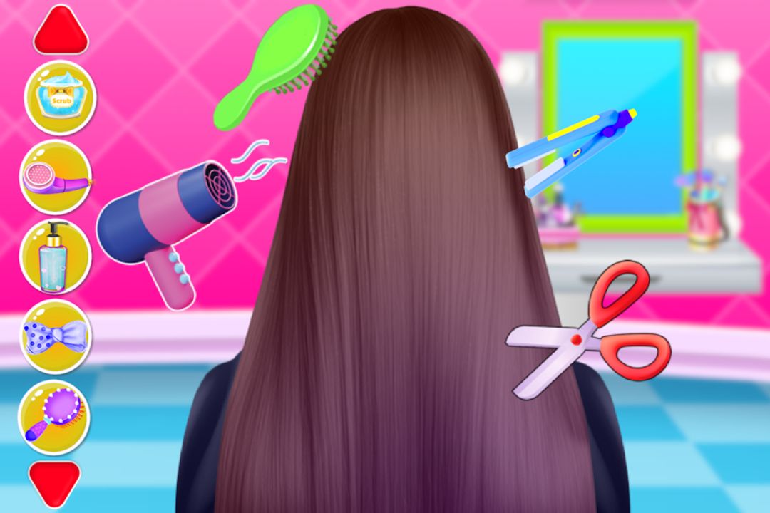 學校孩子髮型 - 化妝師女孩沙龍遊戲截圖