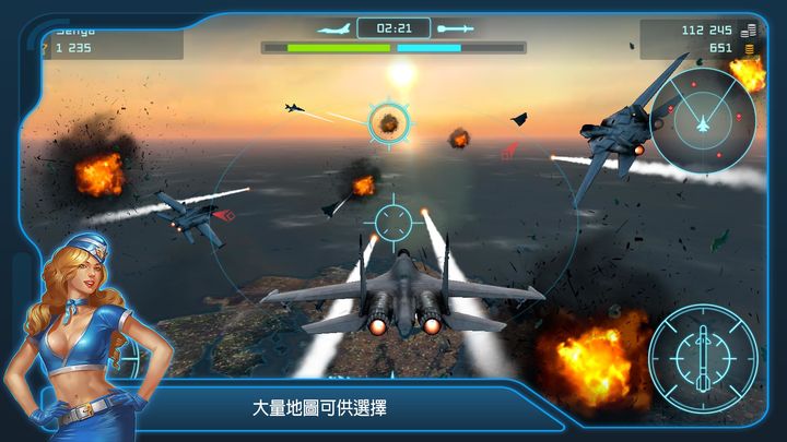 Screenshot 1 of Battle of Warplanes：模擬飛行飞行员 3D 2.91