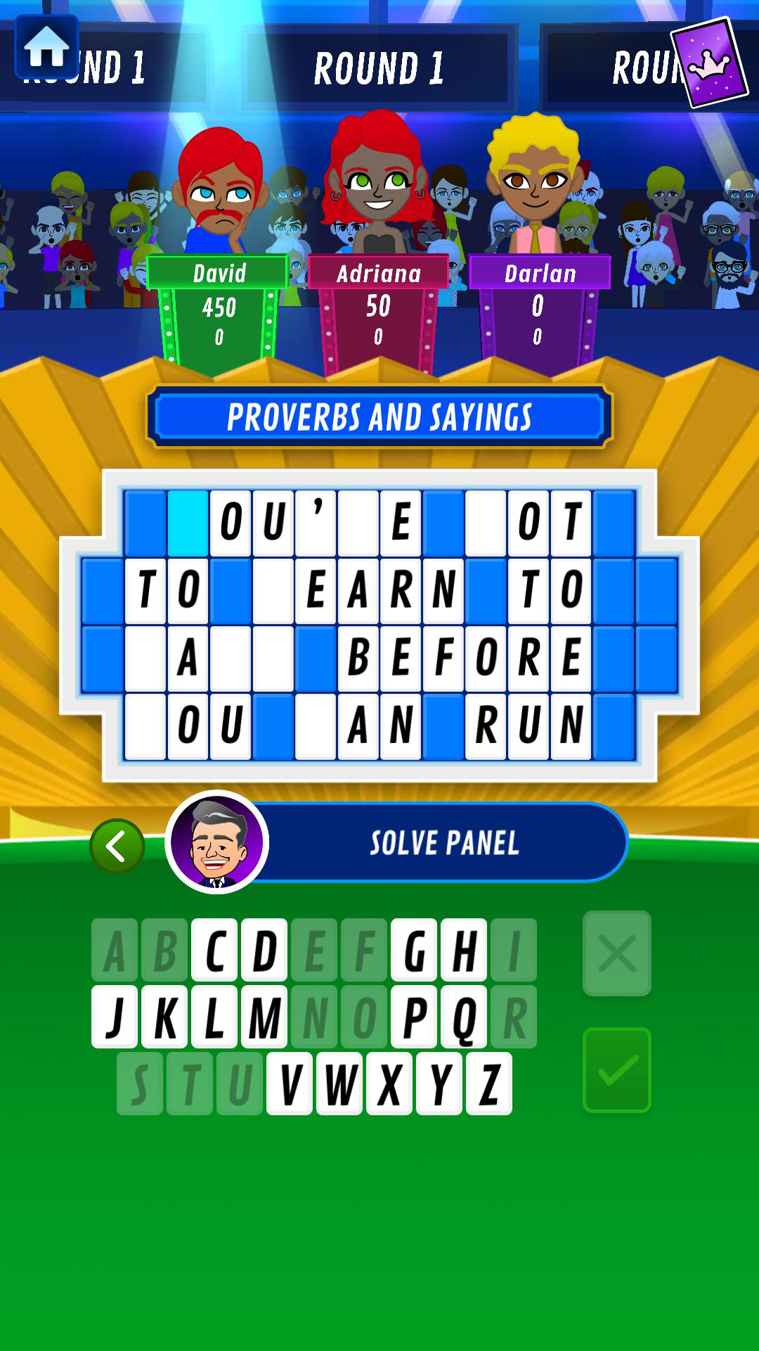 Wheel of Fame - Guess words ภาพหน้าจอเกม