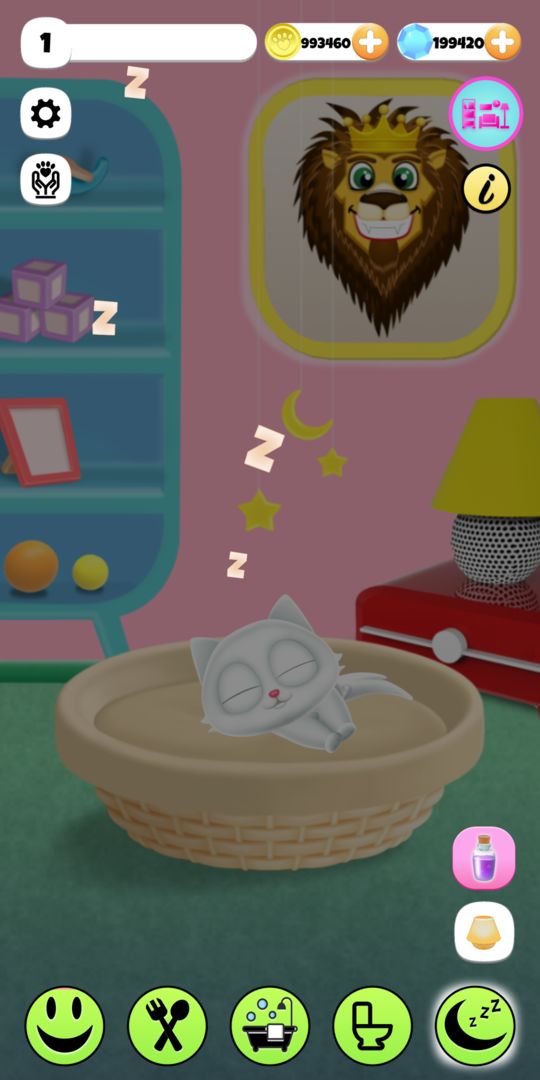 PawPaw Cat | 말하는 애완 동물 게임 스크린 샷