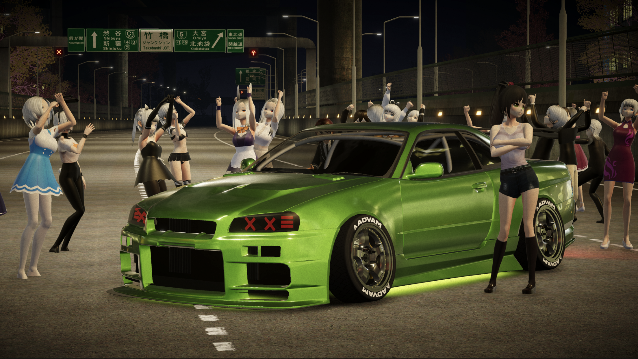 Screenshot of Kanjozokuレーサ Racing Car Games