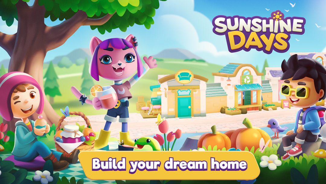Sunshine Days - Build A Home 게임 스크린 샷