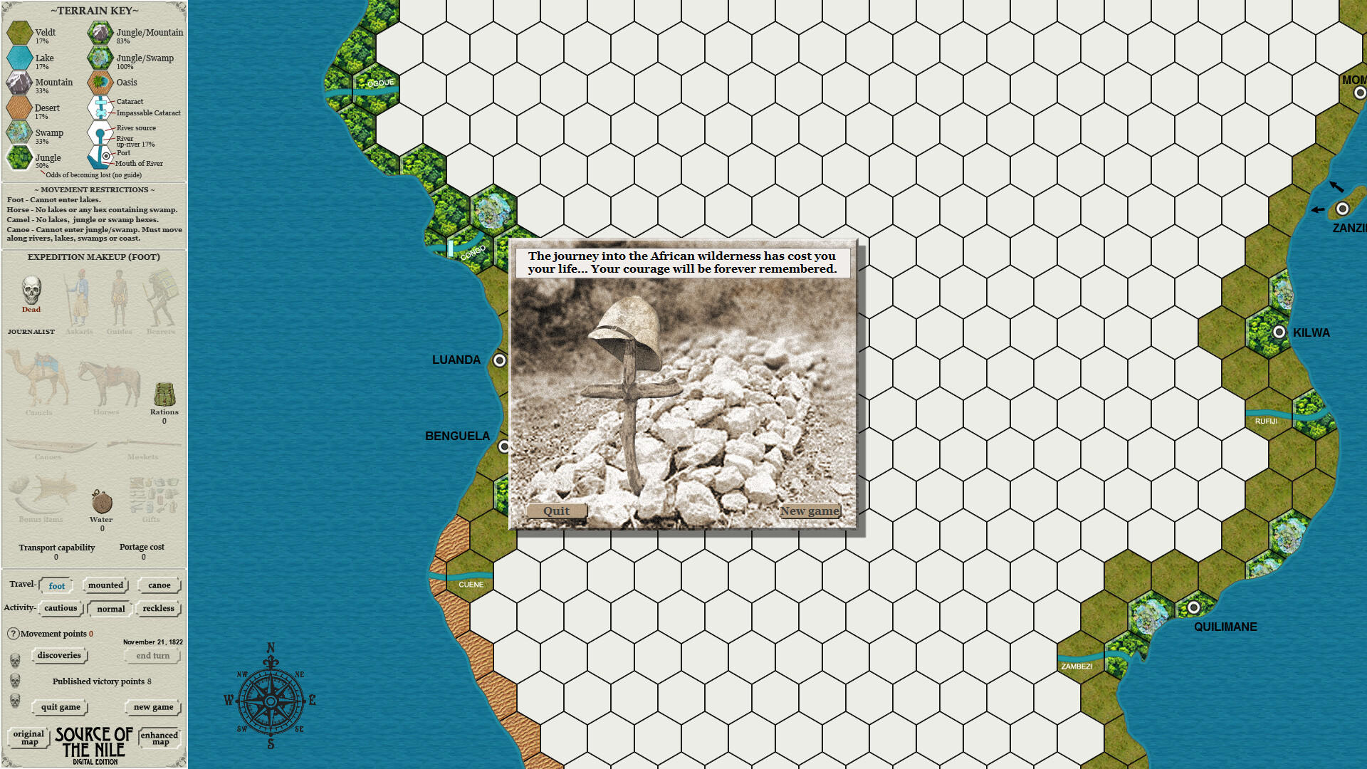 Source of the Nile Digital Edition Game Screenshot