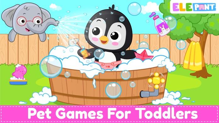 Cuplikan Layar Game ElePant My Pet Baby Care Games