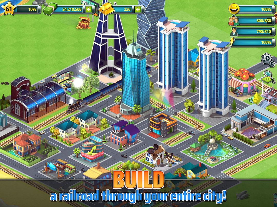 Town Building Games: Tropic Ci ภาพหน้าจอเกม