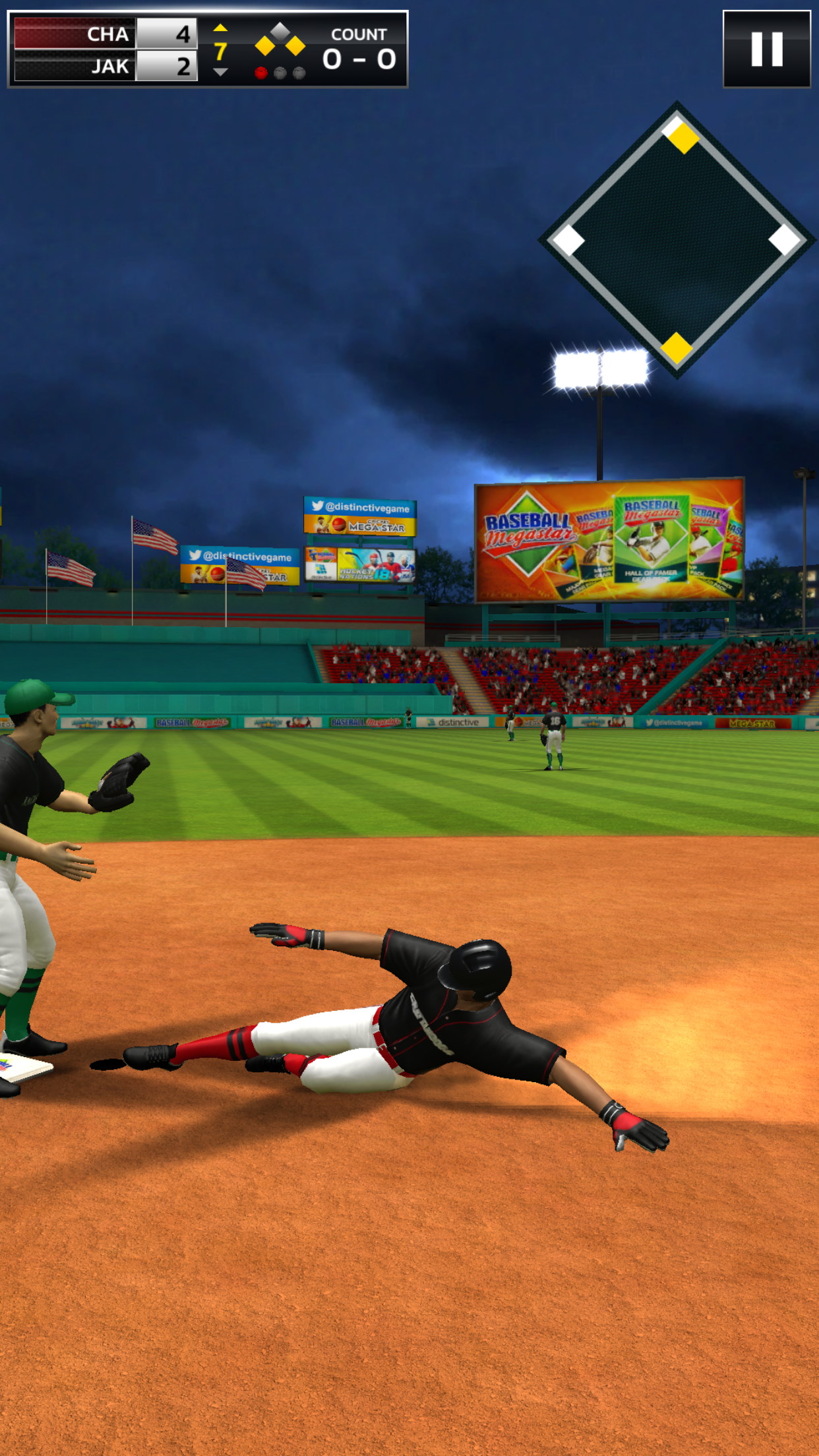 Baseball Megastar Game Screenshot