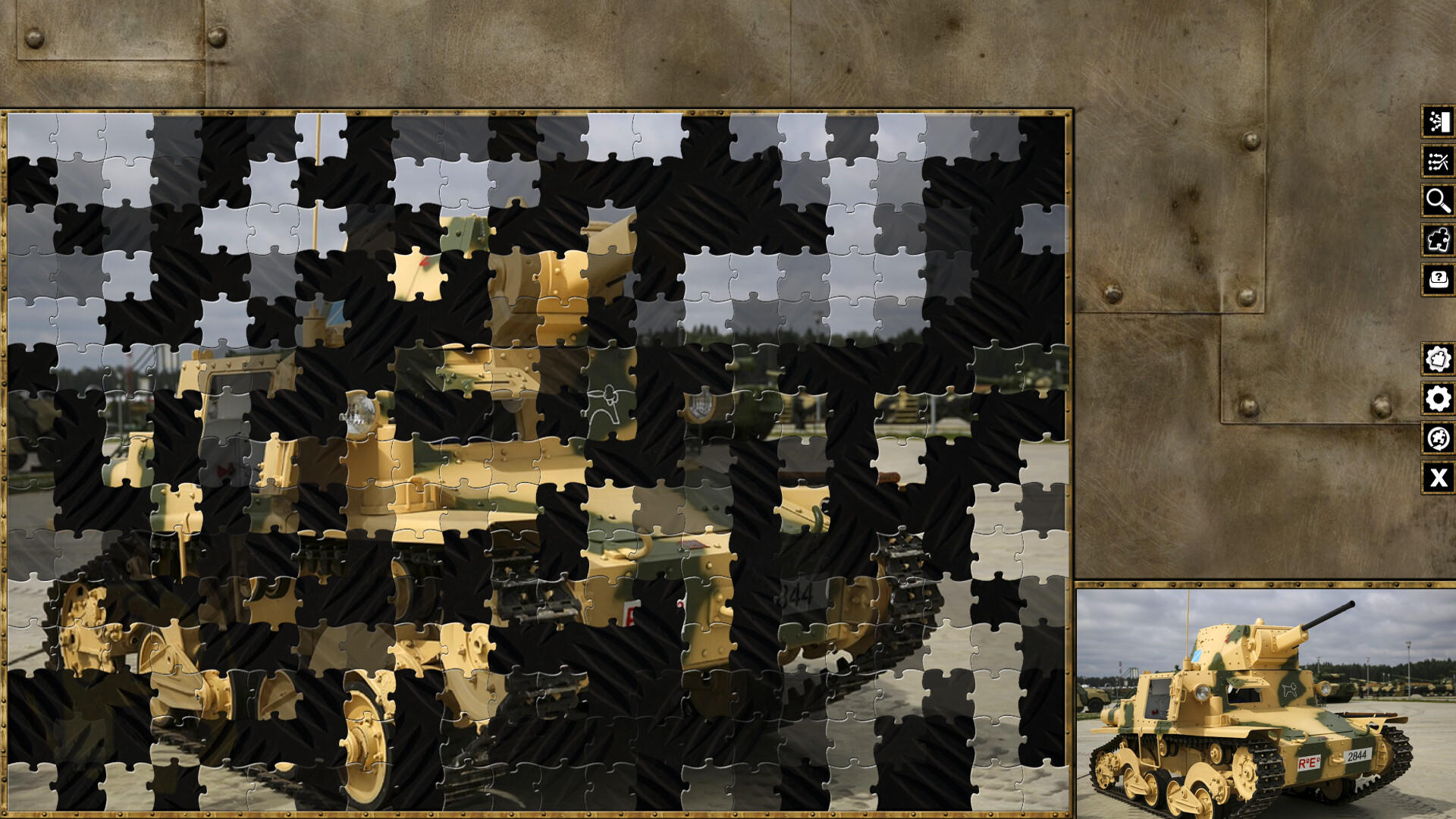 Pixel Puzzles World War II Jigsaws Game Screenshot