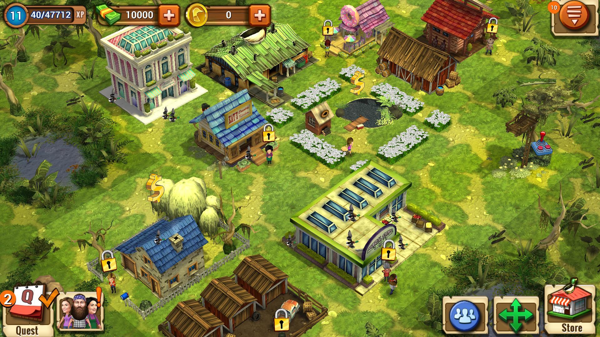 Duck Dynasty ® Family Empire ゲームのスクリーンショット