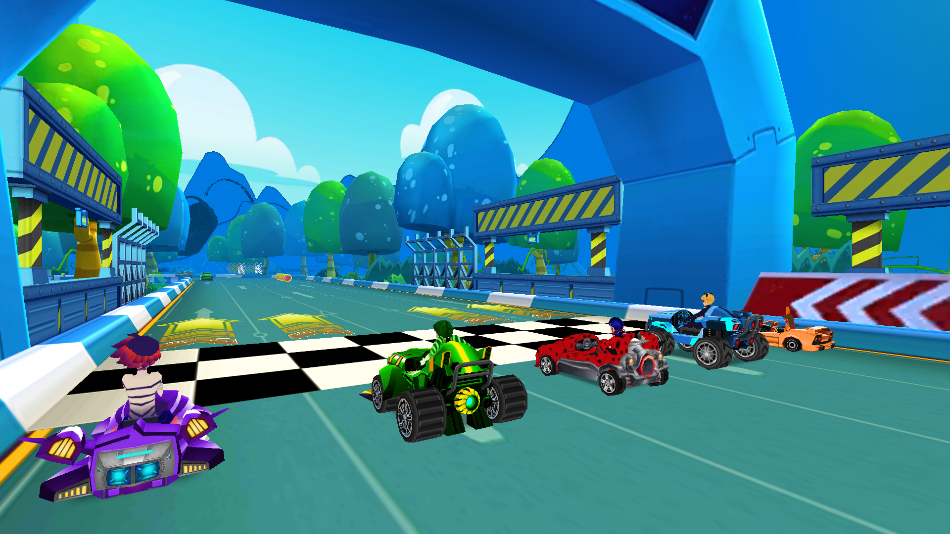Screenshot 1 of សត្វខ្លាឃ្មុំ 3D Go Kart: ការប្រណាំង Buggy Kart 1.0.3
