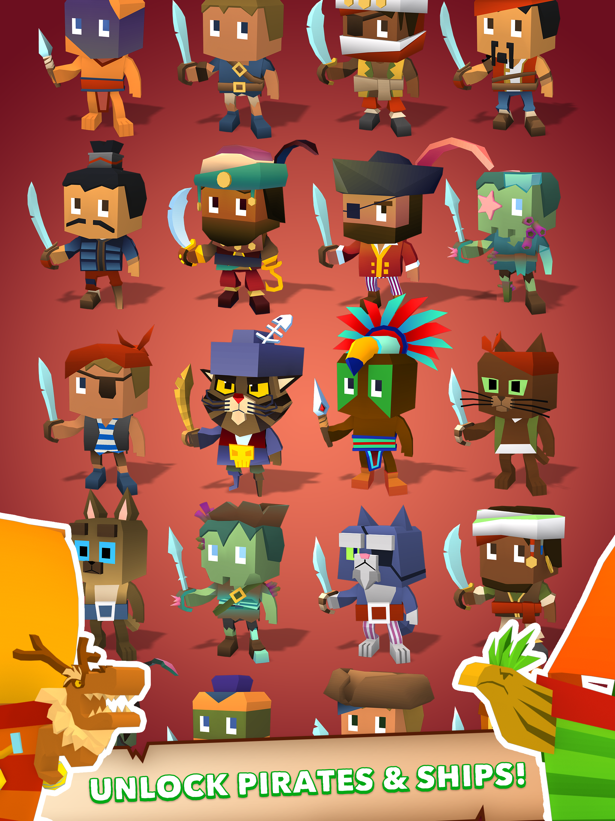 Скриншот игры Blocky Pirates