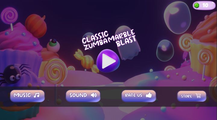 Classic Zumba Marble Blast Game Screenshot