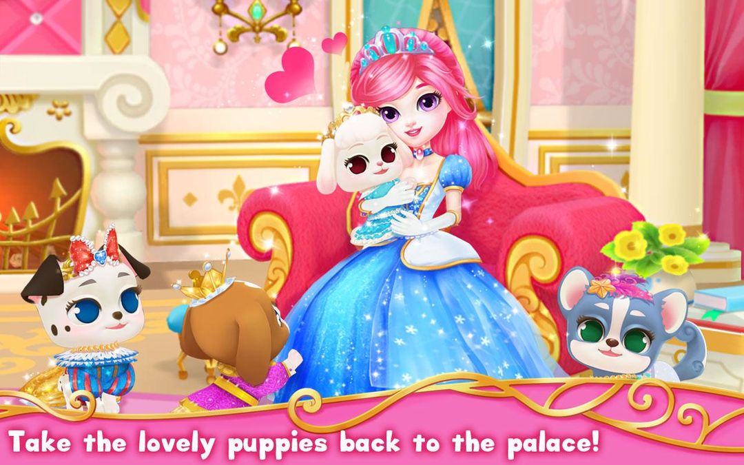 Princess Palace: Royal Puppy 게임 스크린 샷