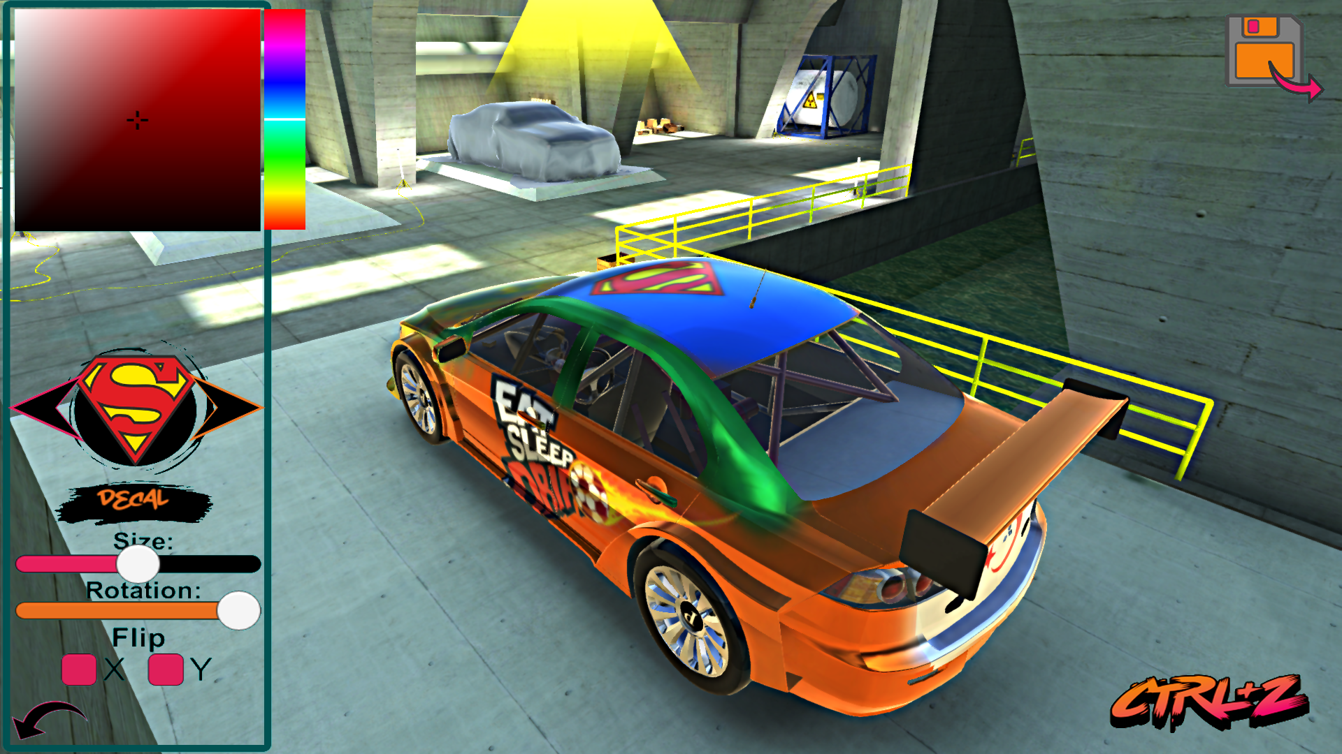 Screenshot of Lancer Evo Drift Simulator