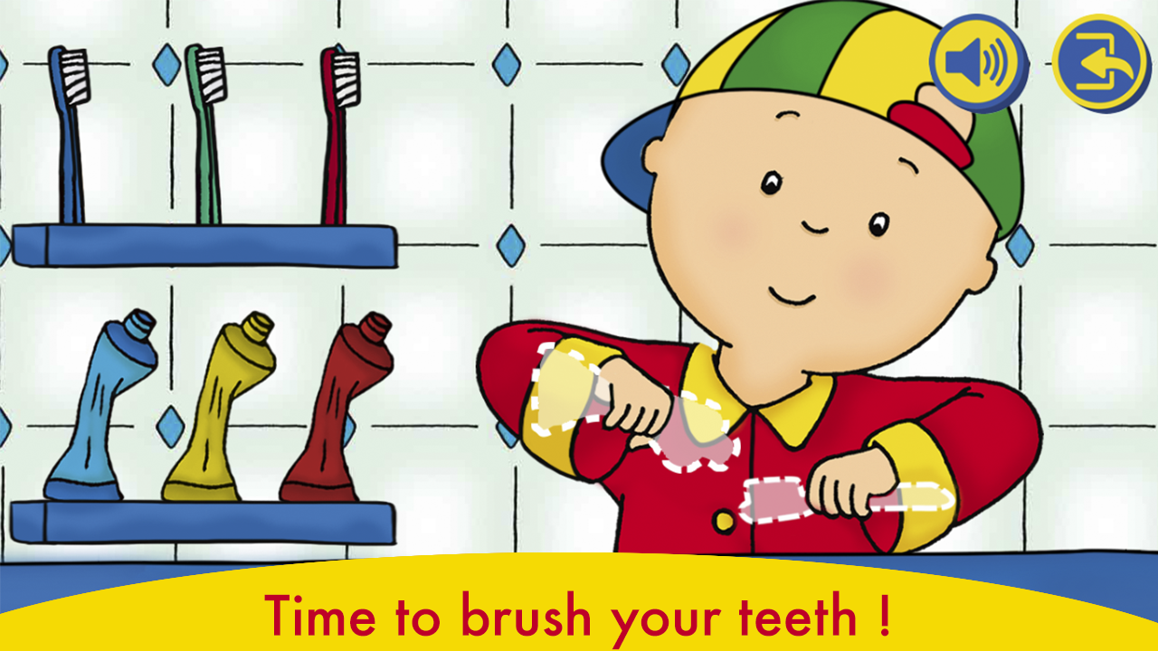 A Day with Caillou Game Screenshot