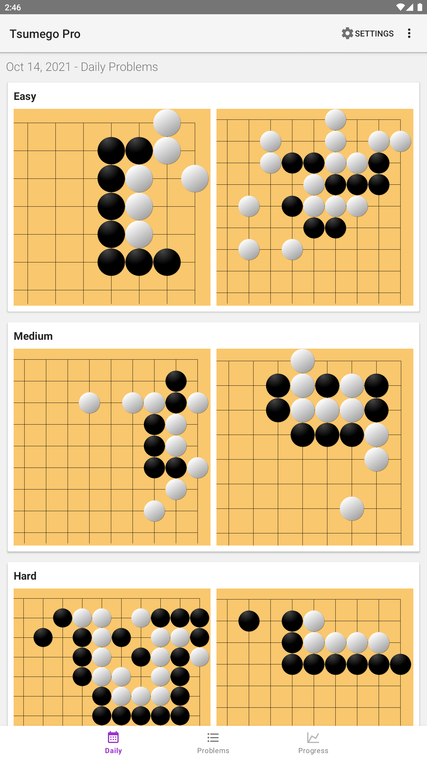 Tsumego Pro (Go Problems) Game Screenshot