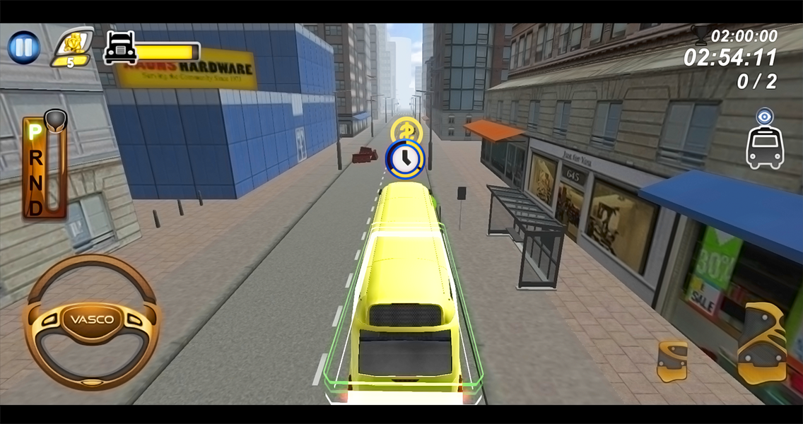 Schoolbus Parking 3D Simulator Game Screenshot
