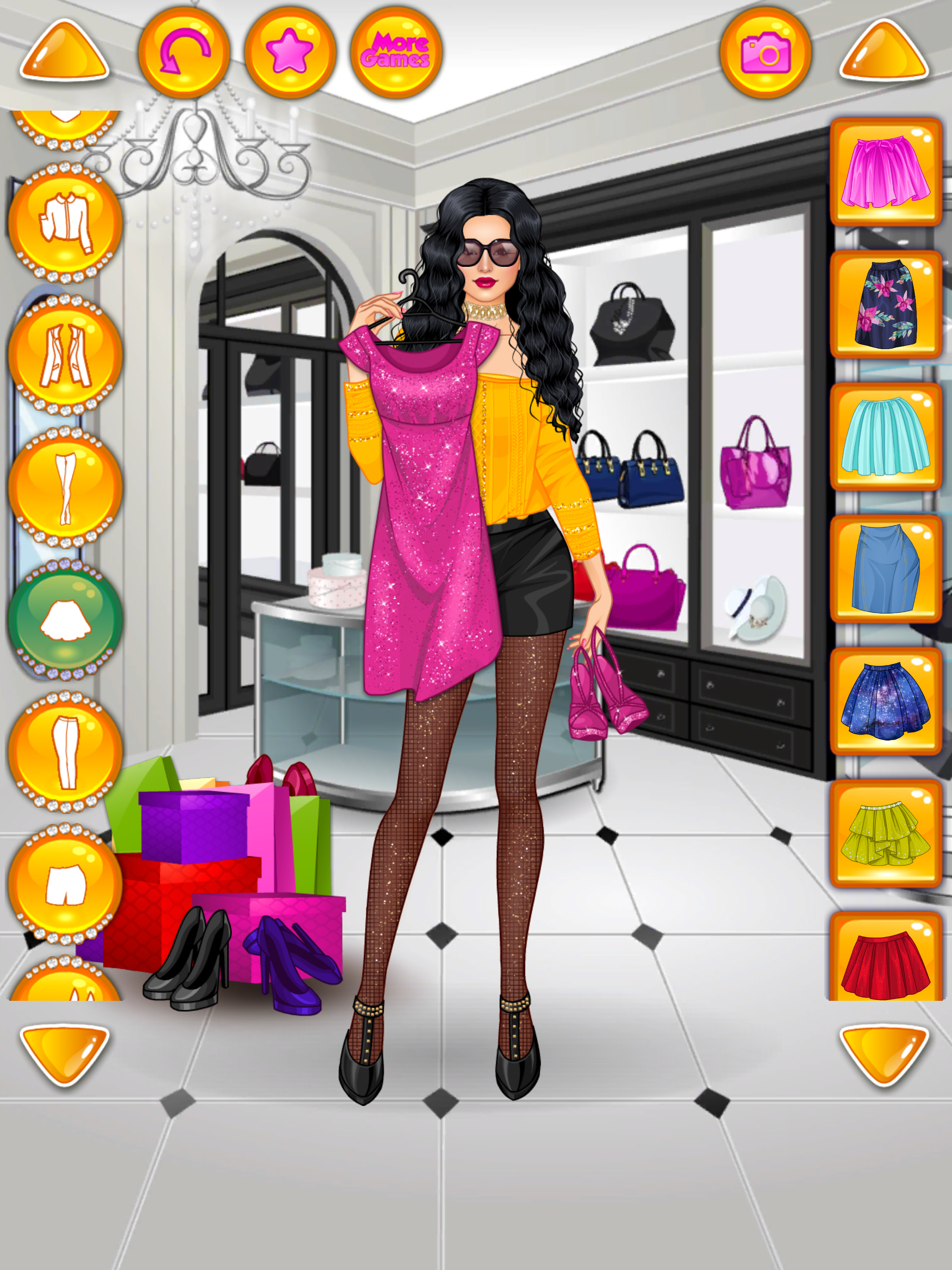 Rich Girl Shopping: Girl Games Game Screenshot