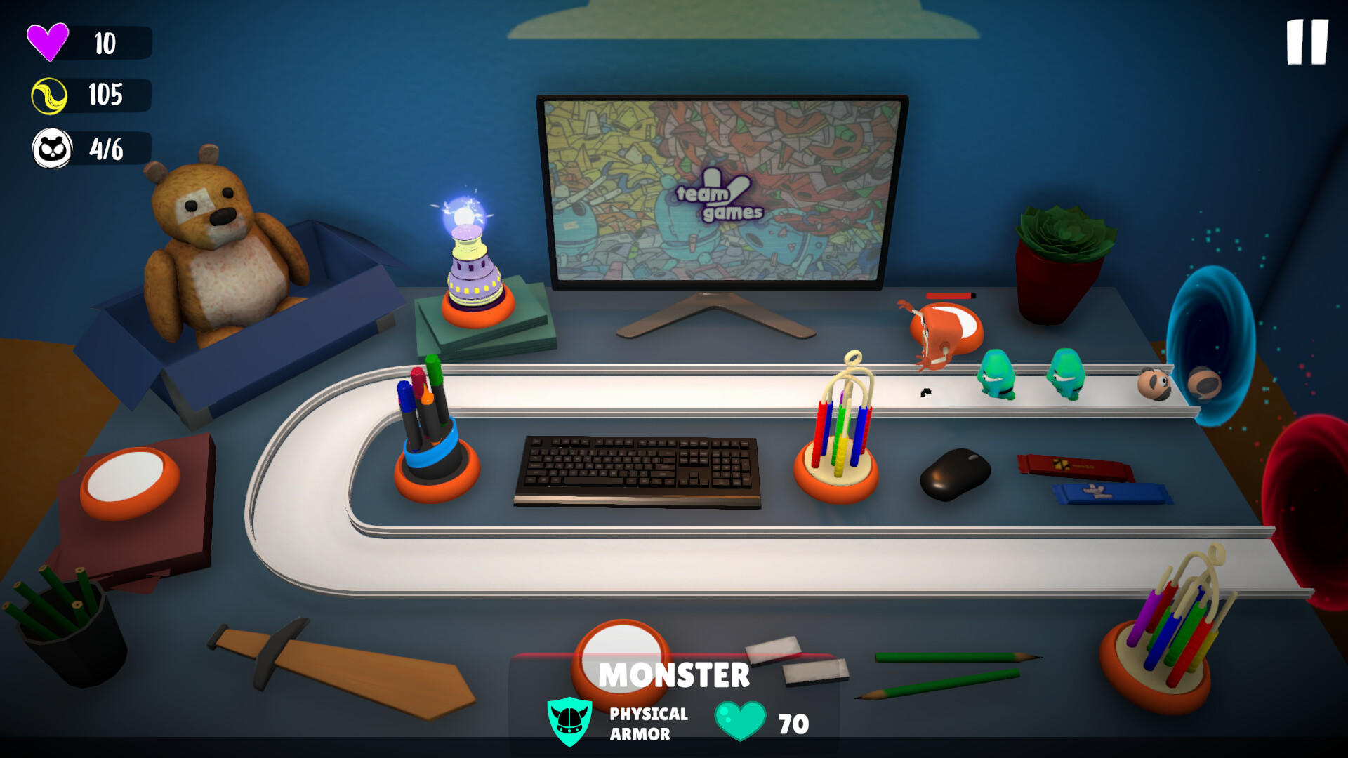 Playroom Invasion TD screenshot game