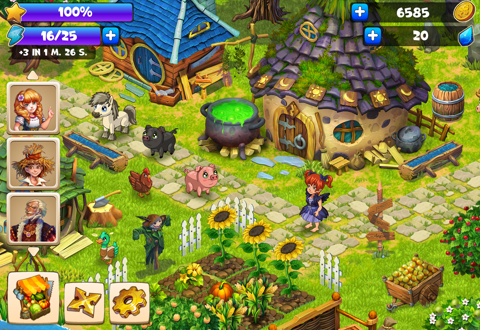 Farmdale: farm games Hay & Day ภาพหน้าจอเกม