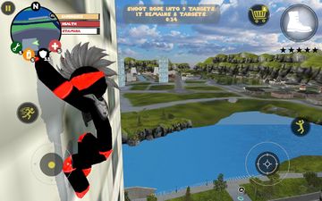 Stick Rope Hero Game Screenshot