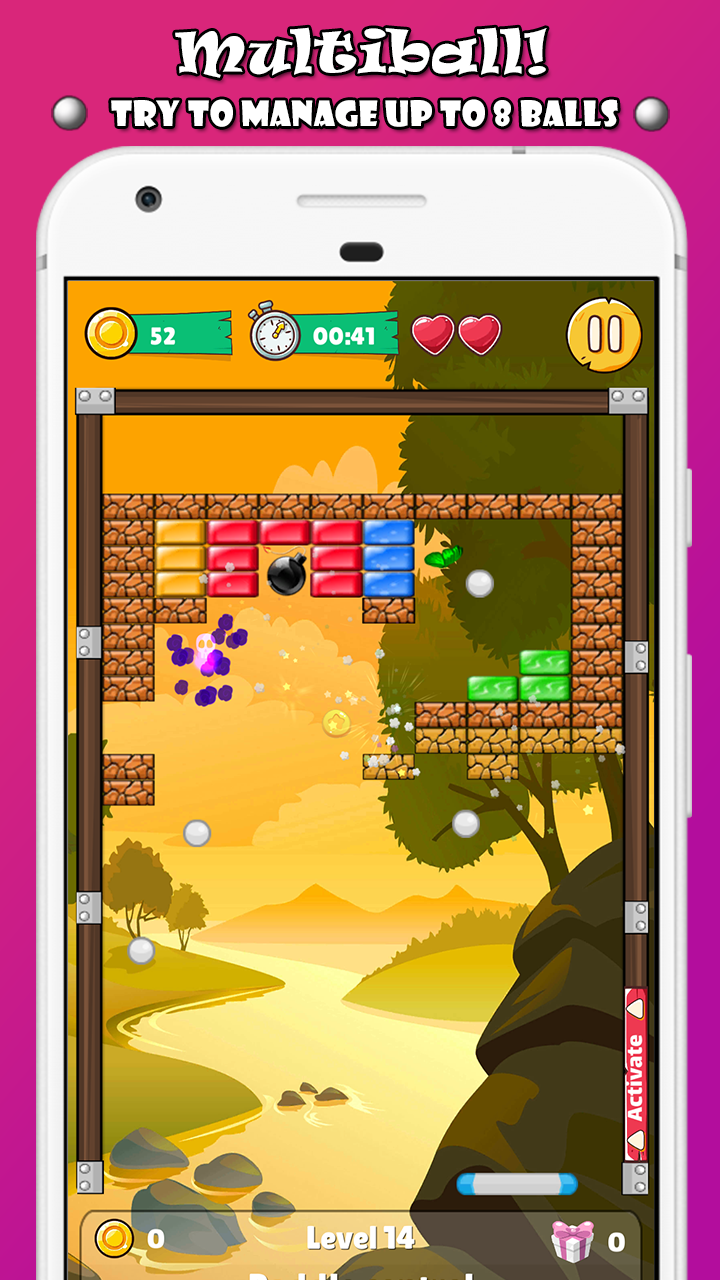 Ảnh chụp màn hình Brick Breaker 2: Breakout