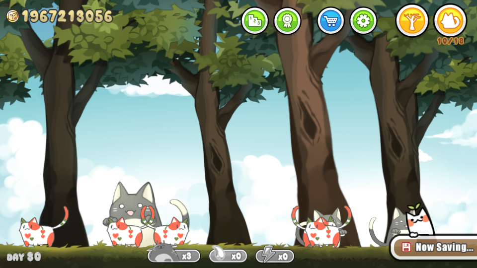 Cat in the woods Game Screenshot