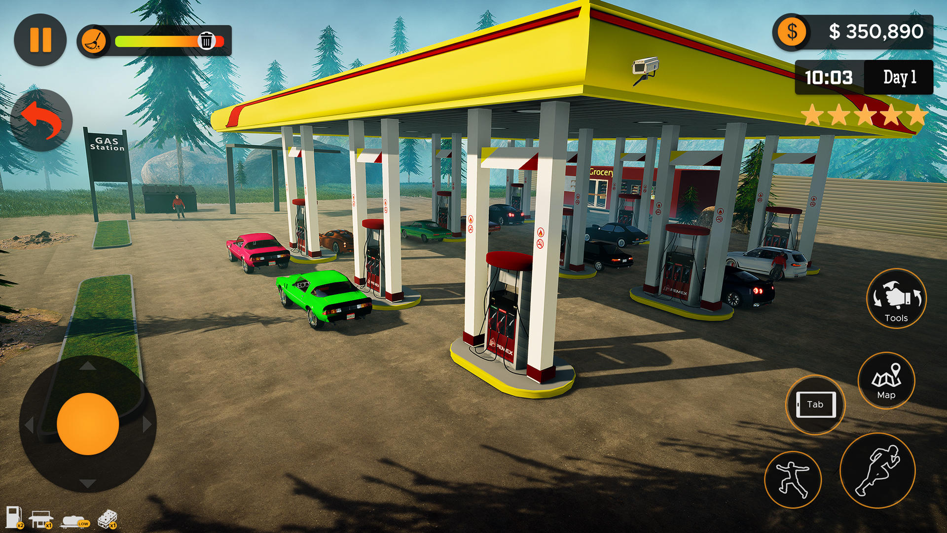 Gas Station Business Simulator Game Screenshot