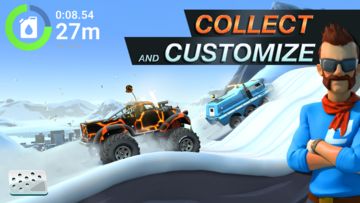 Cuplikan Layar Game MMX Hill Dash 2 – Offroad Truck, Car & Bike Racing