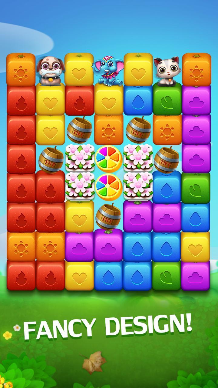 Happy Fruits Bomb - Cube Blast Game Screenshot