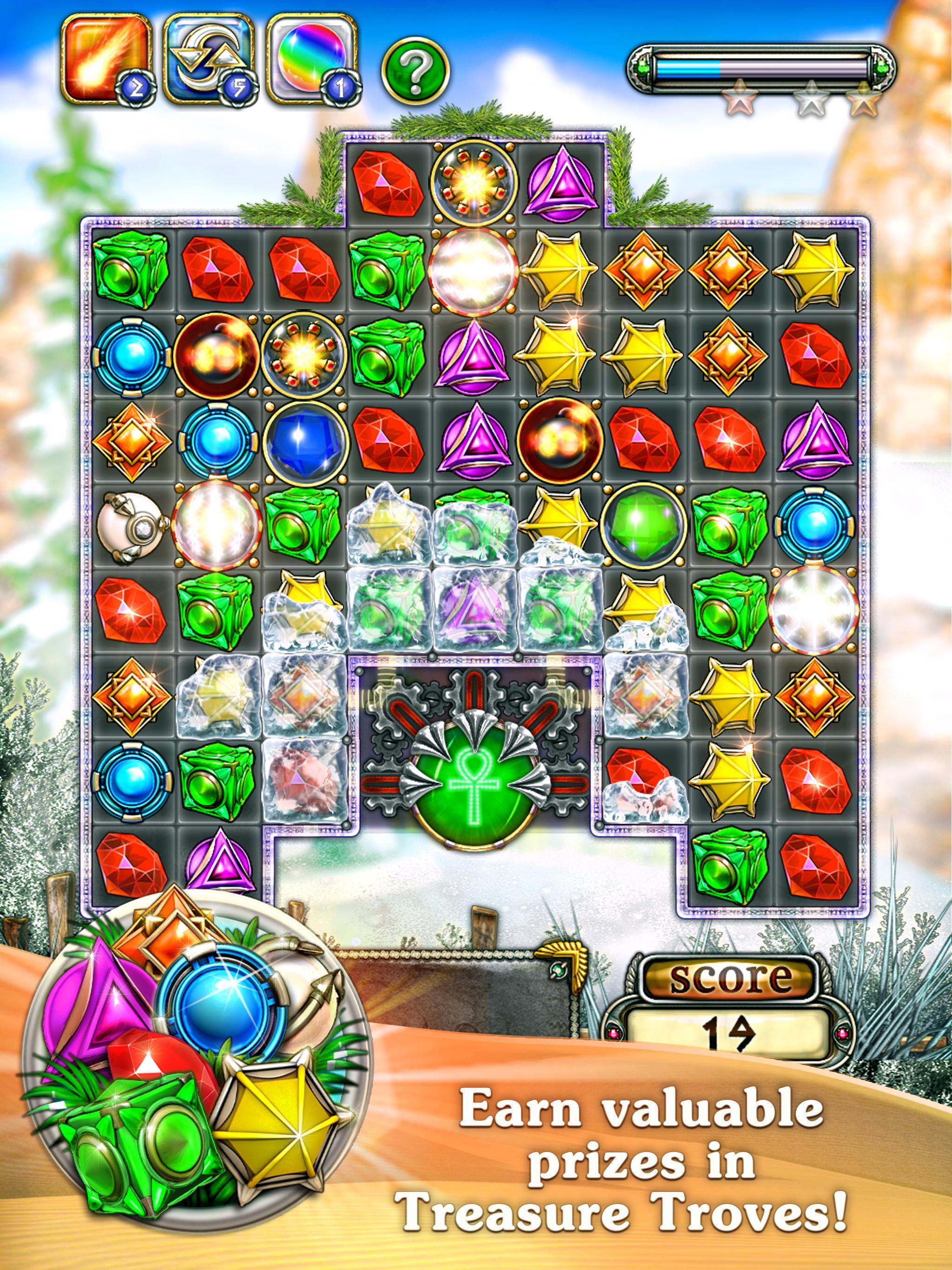 Jewellust Endless: match 3 Game Screenshot