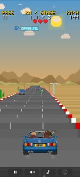 Outburn 87 Retro Arcade Racing Game Screenshot
