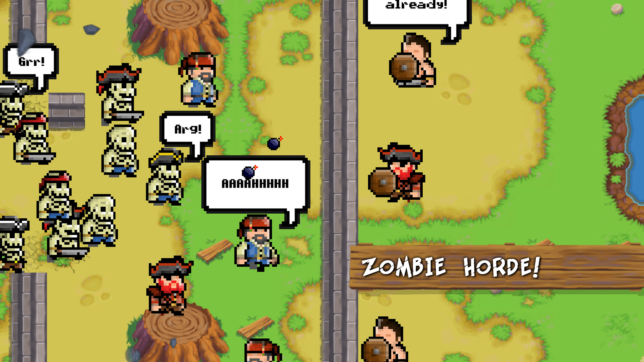 Zombies VS Pirates ภาพหน้าจอเกม