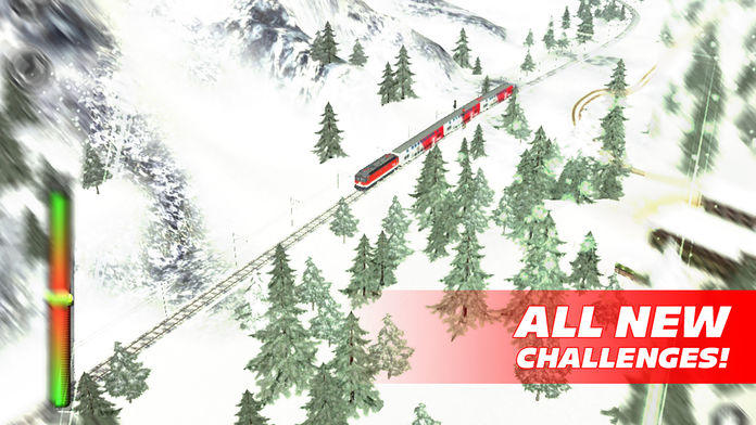 Train Driver Journey 8 - Winter in the Alps Game Screenshot