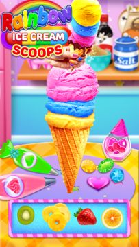 Rainbow Ice Cream Scoops 게임 스크린샷